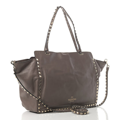 Valentino Garavani Vitello Medium Rockstud Tote Taupe 2 of 5