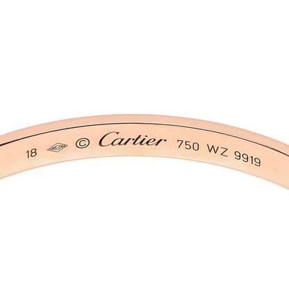 Cartier 18K Pink Gold LOVE Cuff Bracelet 18 4 of 4