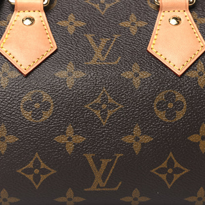 Louis Vuitton Monogram Speedy Bandouliere 20 Black 7 of 9