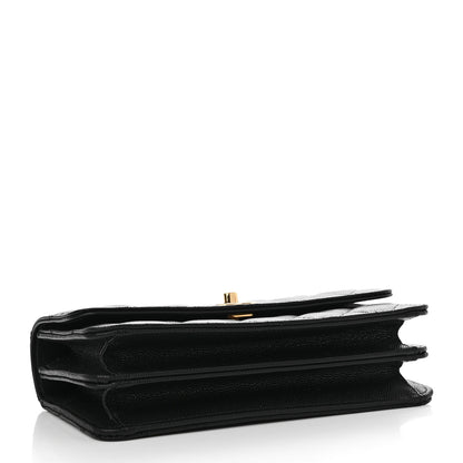 Chanel Shiny Caviar Quilted Flap Charm Wallet On Chain WOC Black 4 of 13