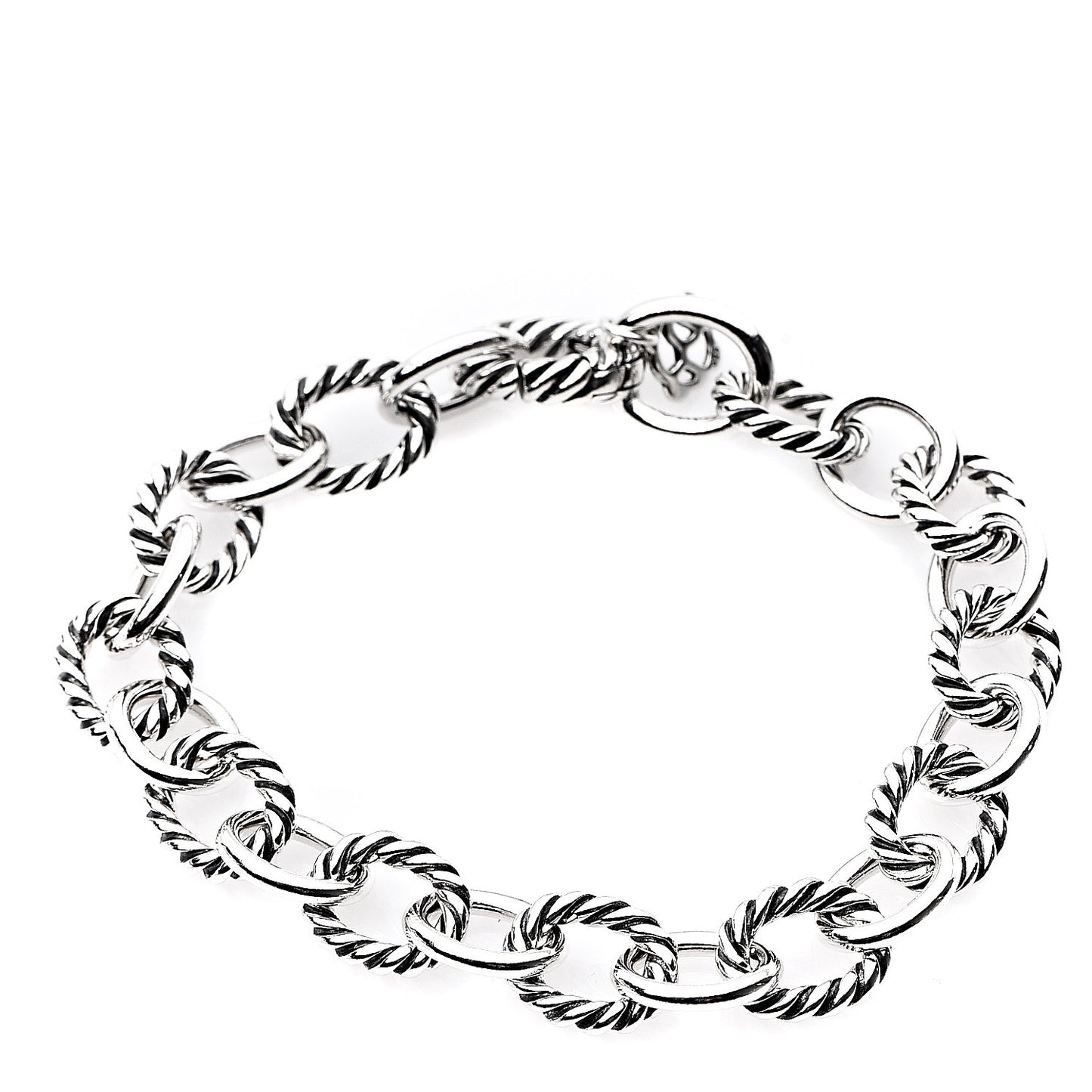 Sterling Silver 10mm Medium Oval Link Bracelet