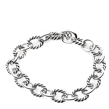 David Yurman Sterling Silver 10mm Medium Oval Link Bracelet 1 of 3