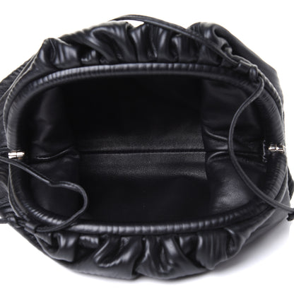 Bottega Veneta Bark Calfskin Embossed The Mini Pouch Clutch Black 4 of 4