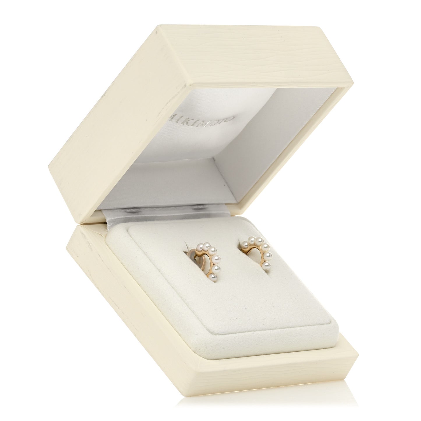 18K Yellow Gold Akoya Cultured Pearl 8mm Hoop Earrings
