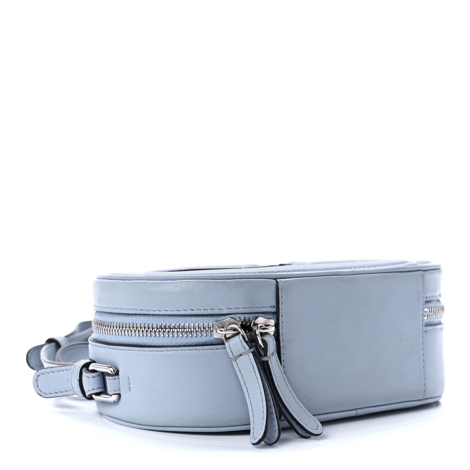 Fendi Vitello Grace Matte O'Lock Mini Camera Case Azzurro Baby 4 of 10