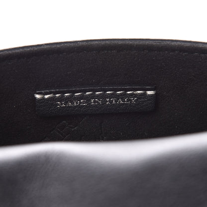 Burberry Trench Calfskin Splash Print Mini DK88 Top Handle Bag Black 7 of 10