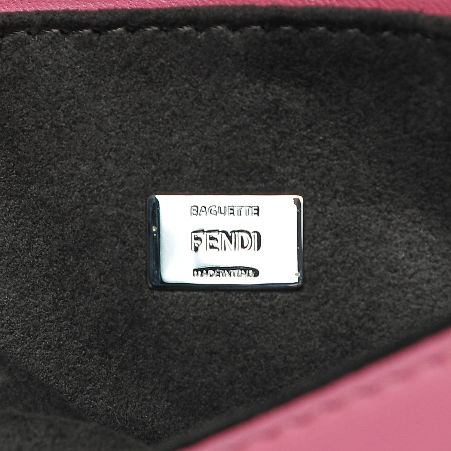 Fendi Nappa Rabbit Fox Fur Micro Buggie Baguette Rosa Fluo Multicolor 6 of 6