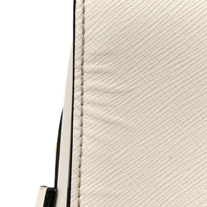 Prada Saffiano City Calfskin Esplanade Crossbody Bag White 10 of 13