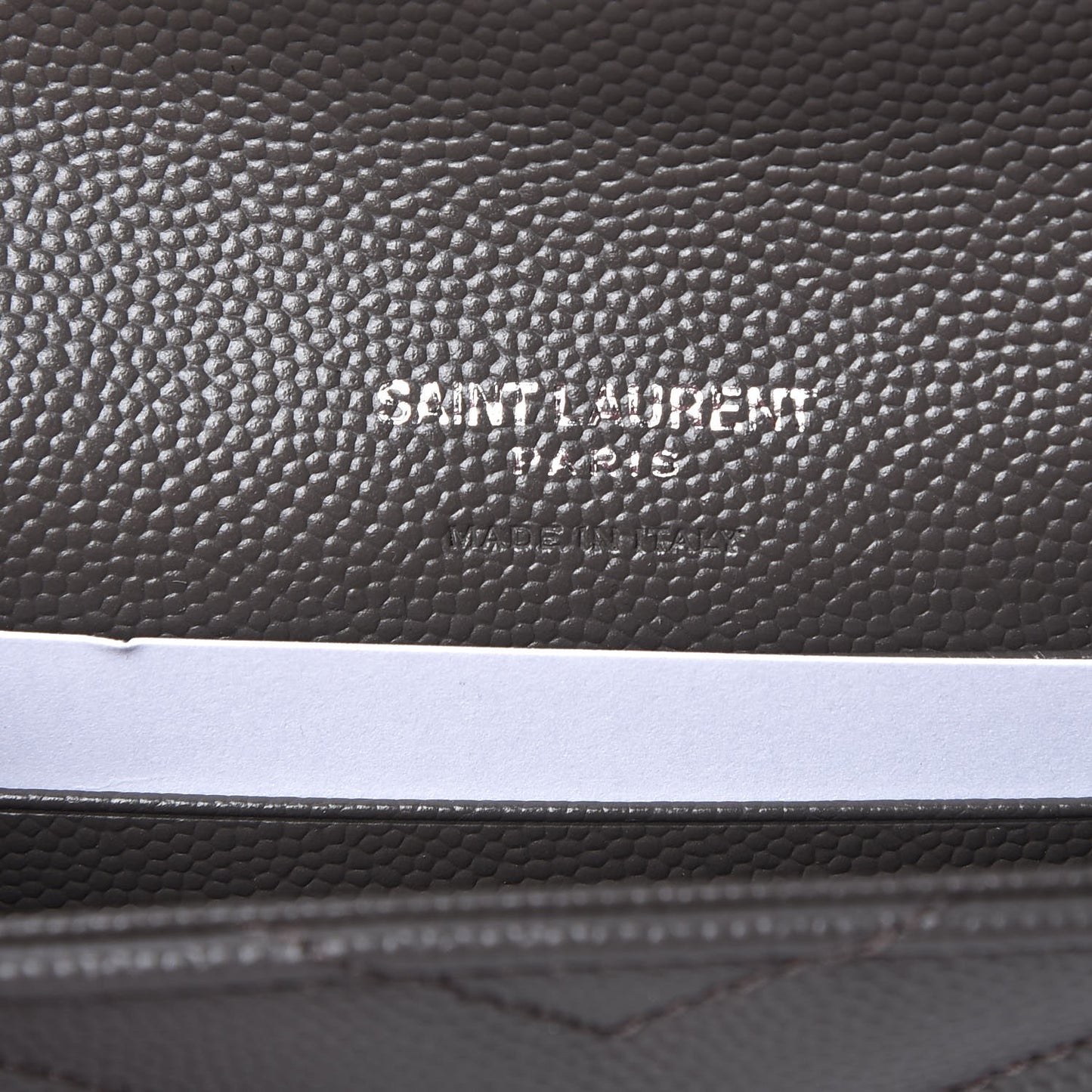 Grain De Poudre Matelasse Chevron Small Monogram Envelope Wallet Earth
