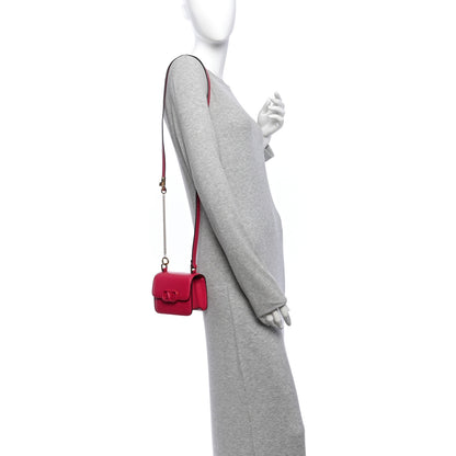 Valentino Garavani Smooth Calfskin Micro VSling Shoulder Bag Fuchsia 2 of 9