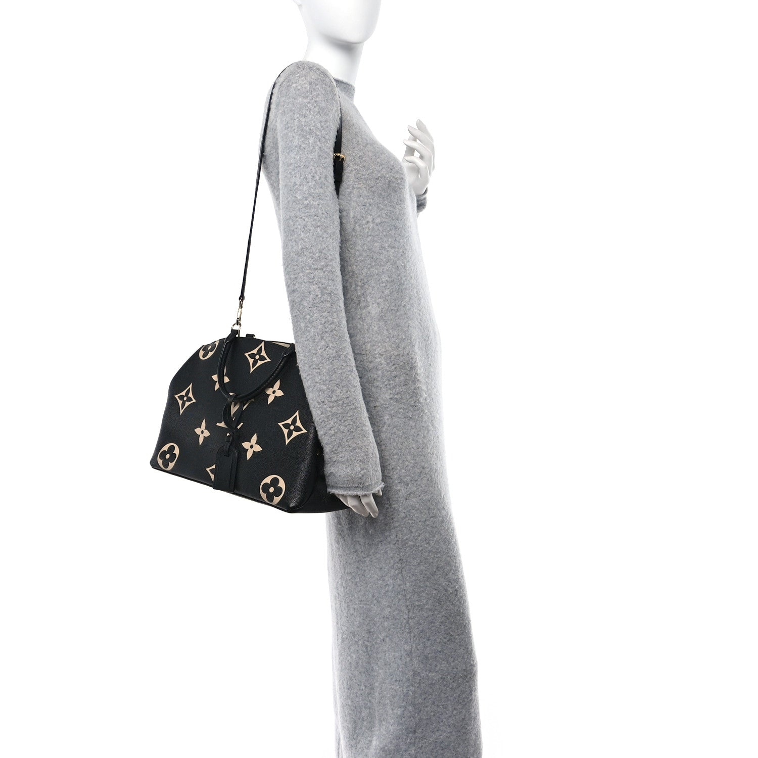 Louis Vuitton Empreinte Monogram Giant Grand Palais Black Beige 2 of 11