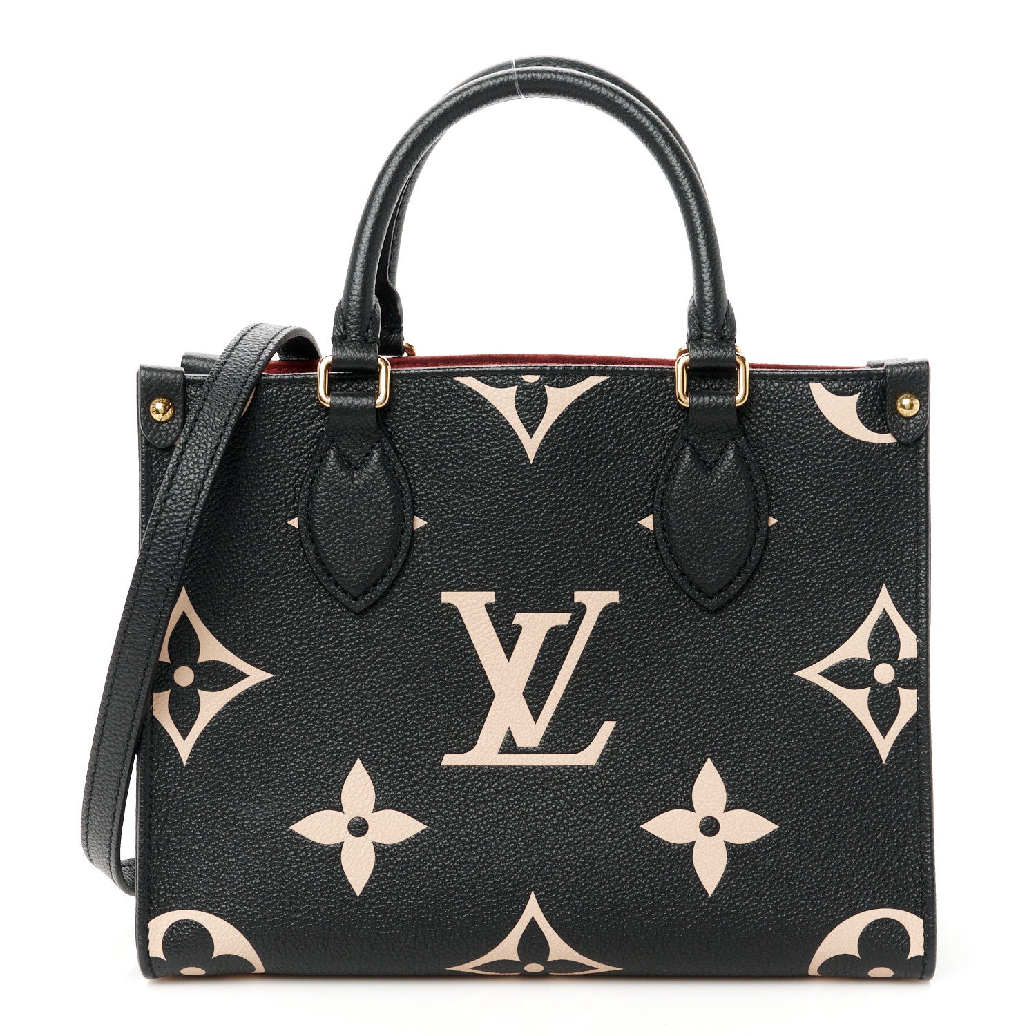 Louis Vuitton Empreinte Monogram Giant Onthego PM Black Beige 1 of 10