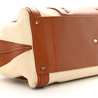 Chloe Calfskin Large Alice Satchel Husky White Tan 8 of 15