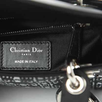 Christian Dior Satin Crystal Cannage Mini Lady Dior Black 6 of 11