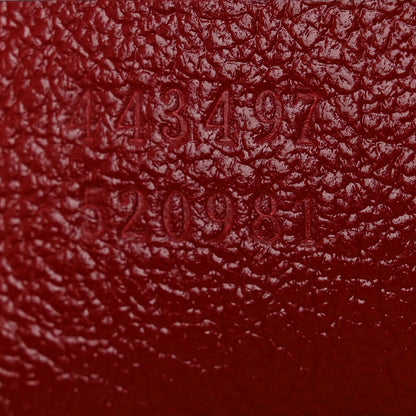Gucci Vintage Effect Calfskin Matelasse Diagonal Small Torchon GG Marmont Shoulder Bag Black Romantic Cherry 7 of 10