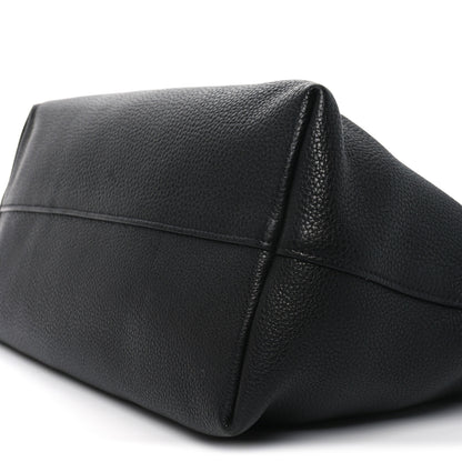 Prada Vitello Daino Pocket Shopping Tote Black 9 of 9