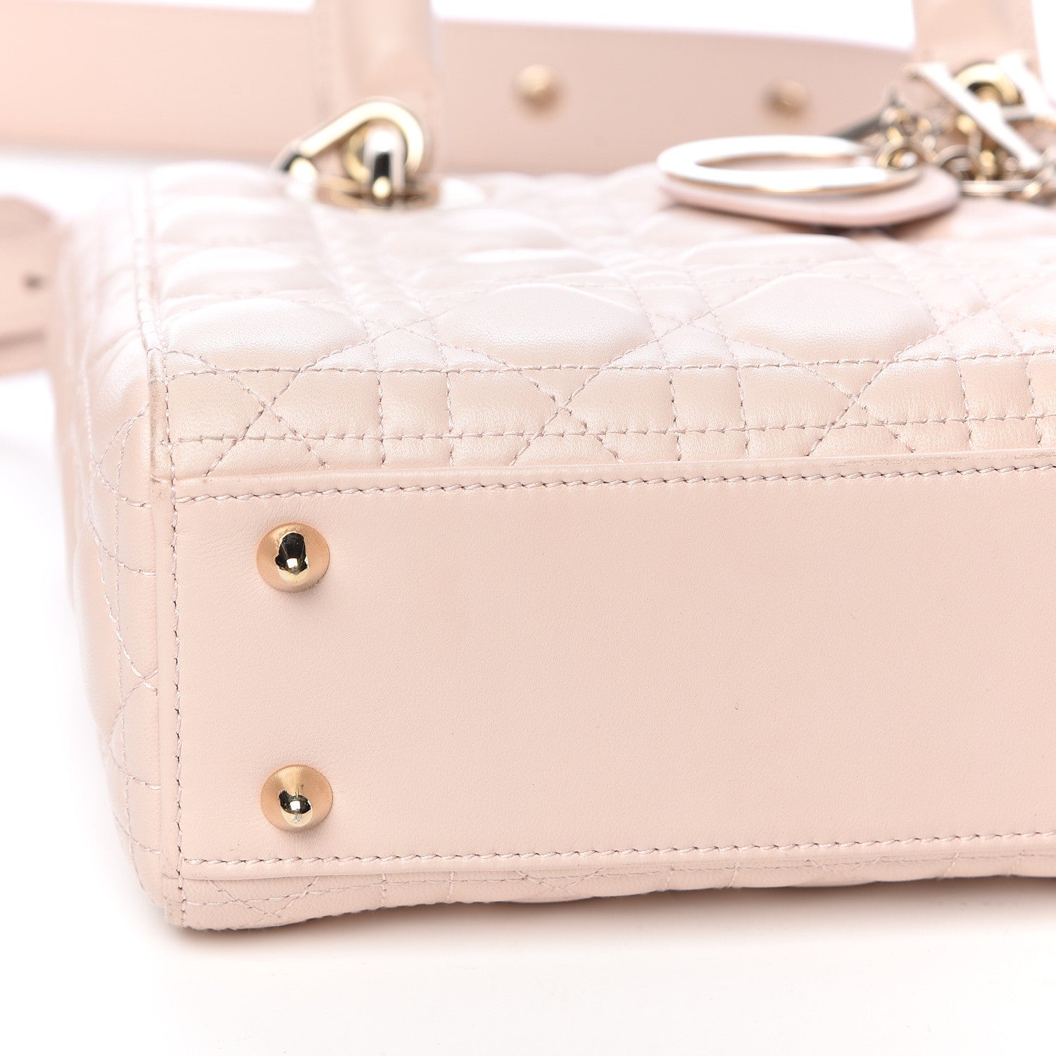 Christian Dior Lambskin Cannage Small Lucky Badges My Lady Dior Pink 14 of 14