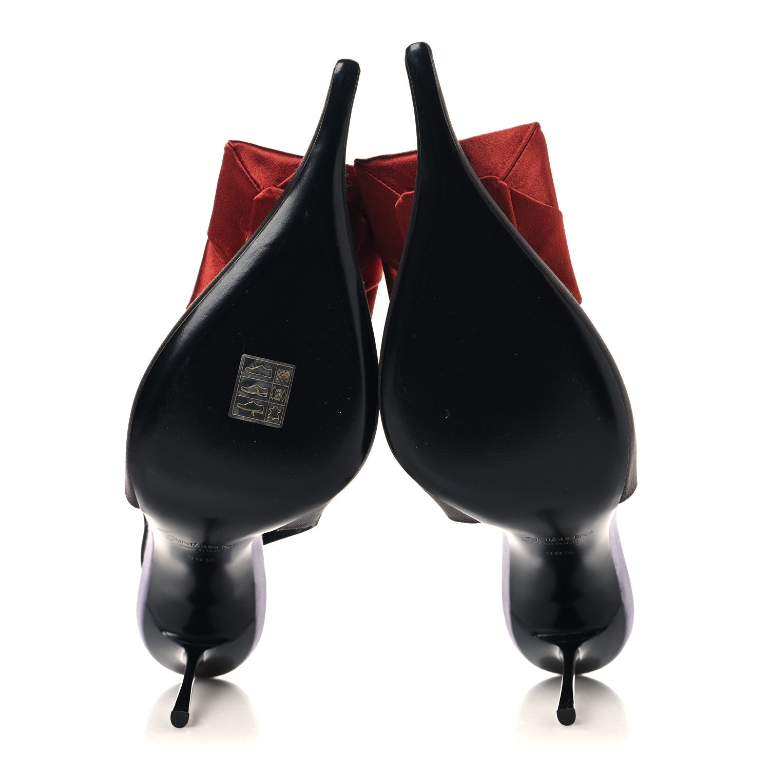 Saint Laurent Satin Crepe AMALIA 110 Pumps 38.5 Dark Lilas 6 of 9
