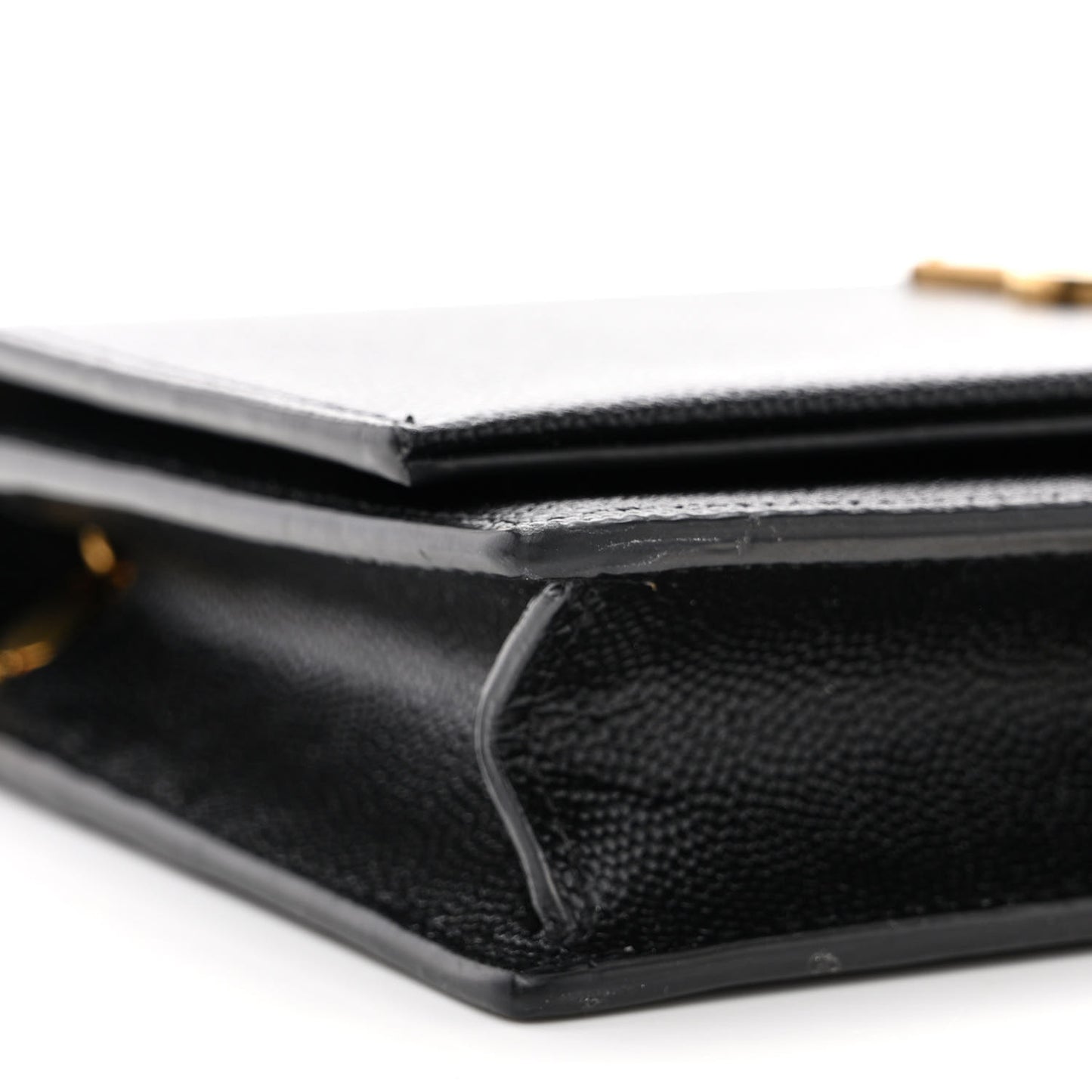 Grain De Poudre Classic Monogram Kate Tassel Chain Wallet Black