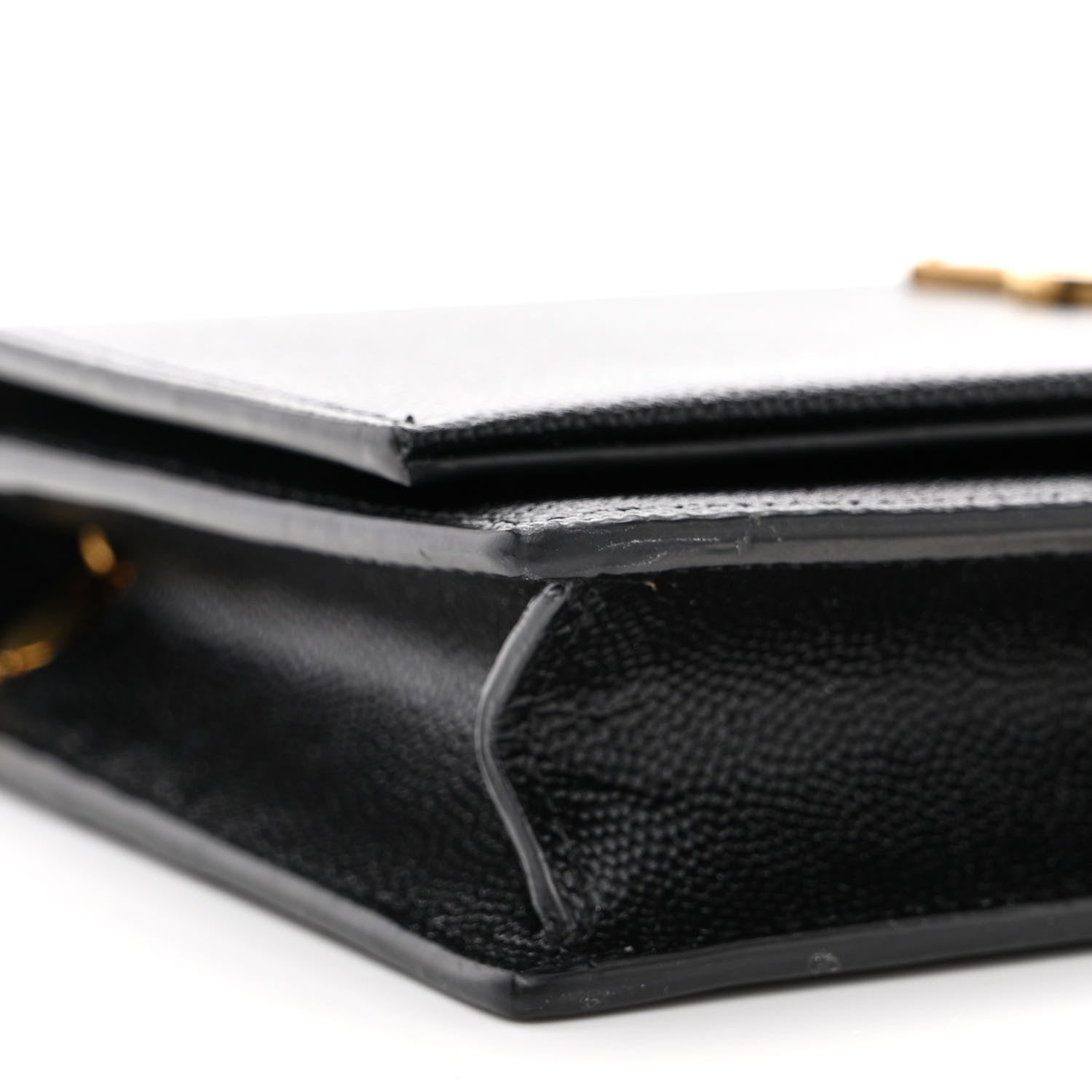 Saint Laurent Grain De Poudre Classic Monogram Kate Tassel Chain Wallet Black 9 of 10