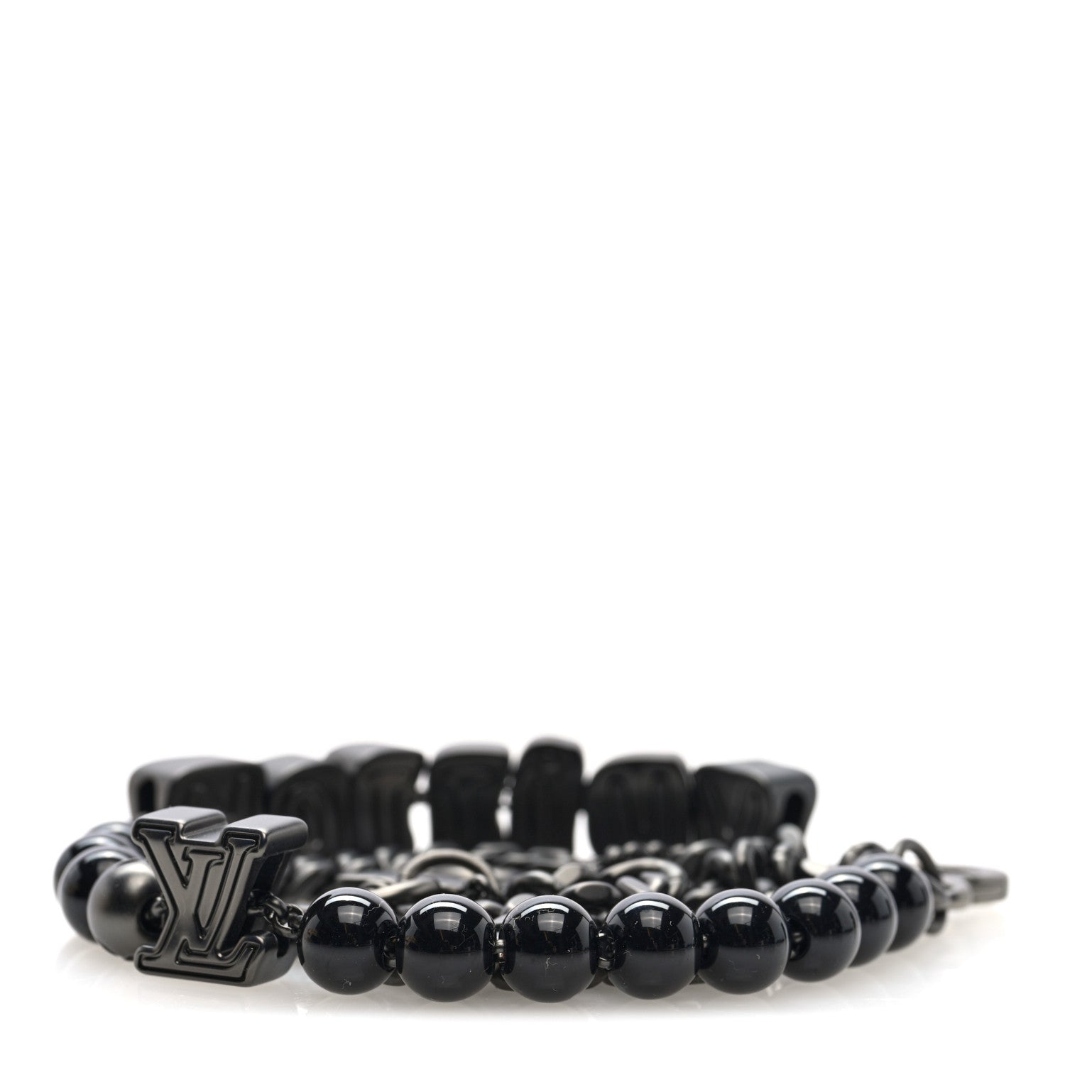 Louis Vuitton Ruthenium Vuitton Chain Belt 2 of 3