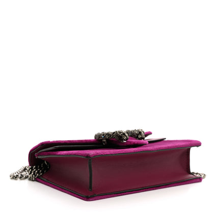 Gucci Velvet Super Mini Dionysus Shoulder Bag Fuchsia Violet Cyclamen 4 of 9
