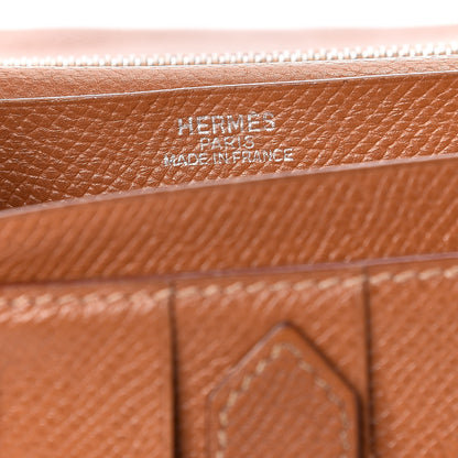 Hermes Epsom Bearn Gusset Wallet Gold 6 of 10