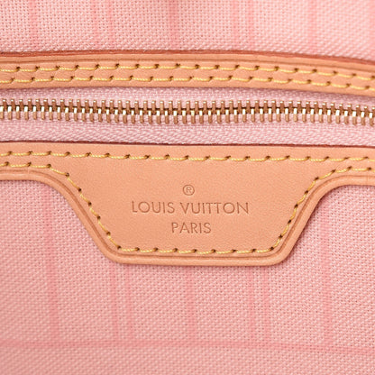 Louis Vuitton Damier Azur Neo Neverfull MM Rose Ballerine 6 of 12