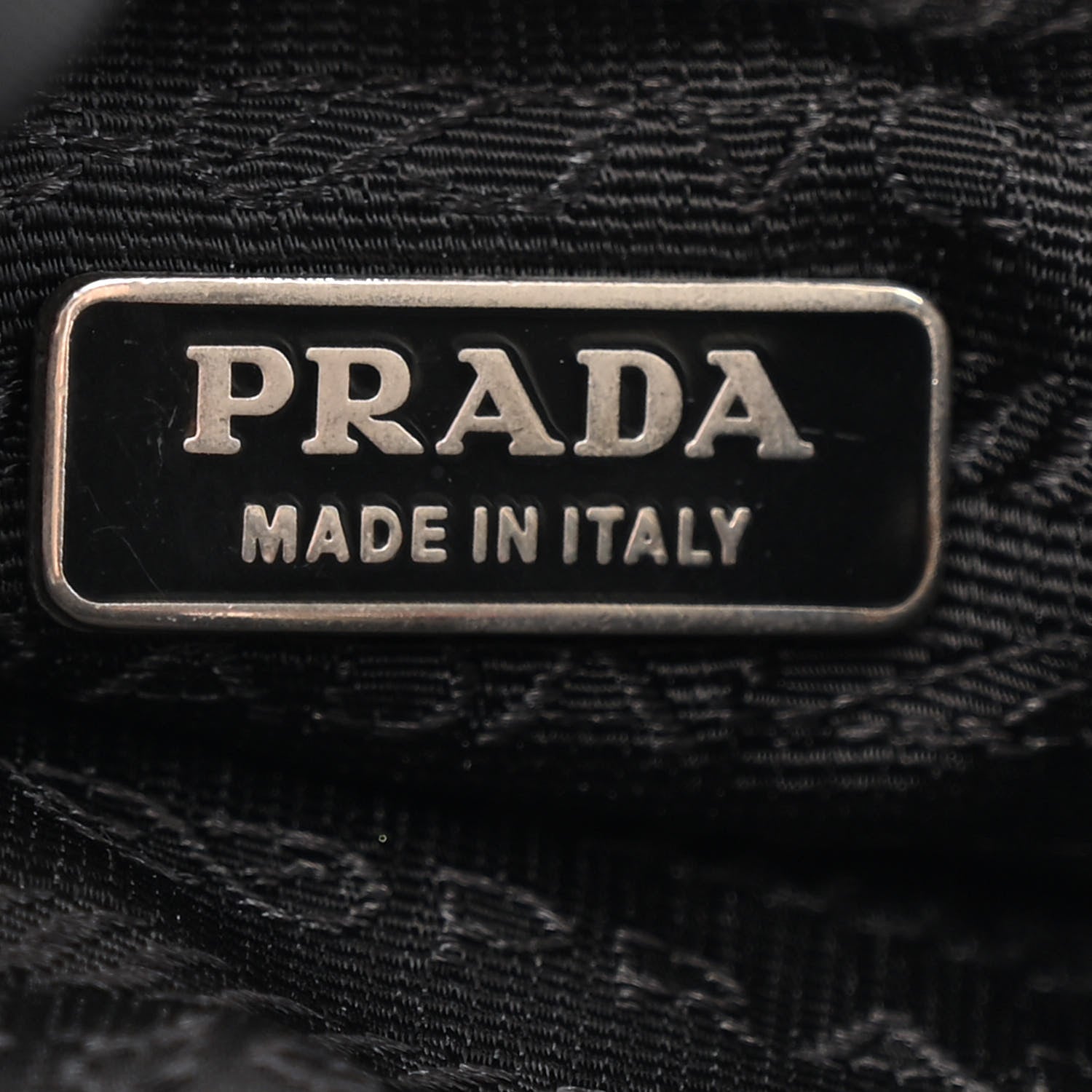 Prada Tessuto Nylon Spazzolato Rose Print Bucket Bag Black Rosso 6 of 13