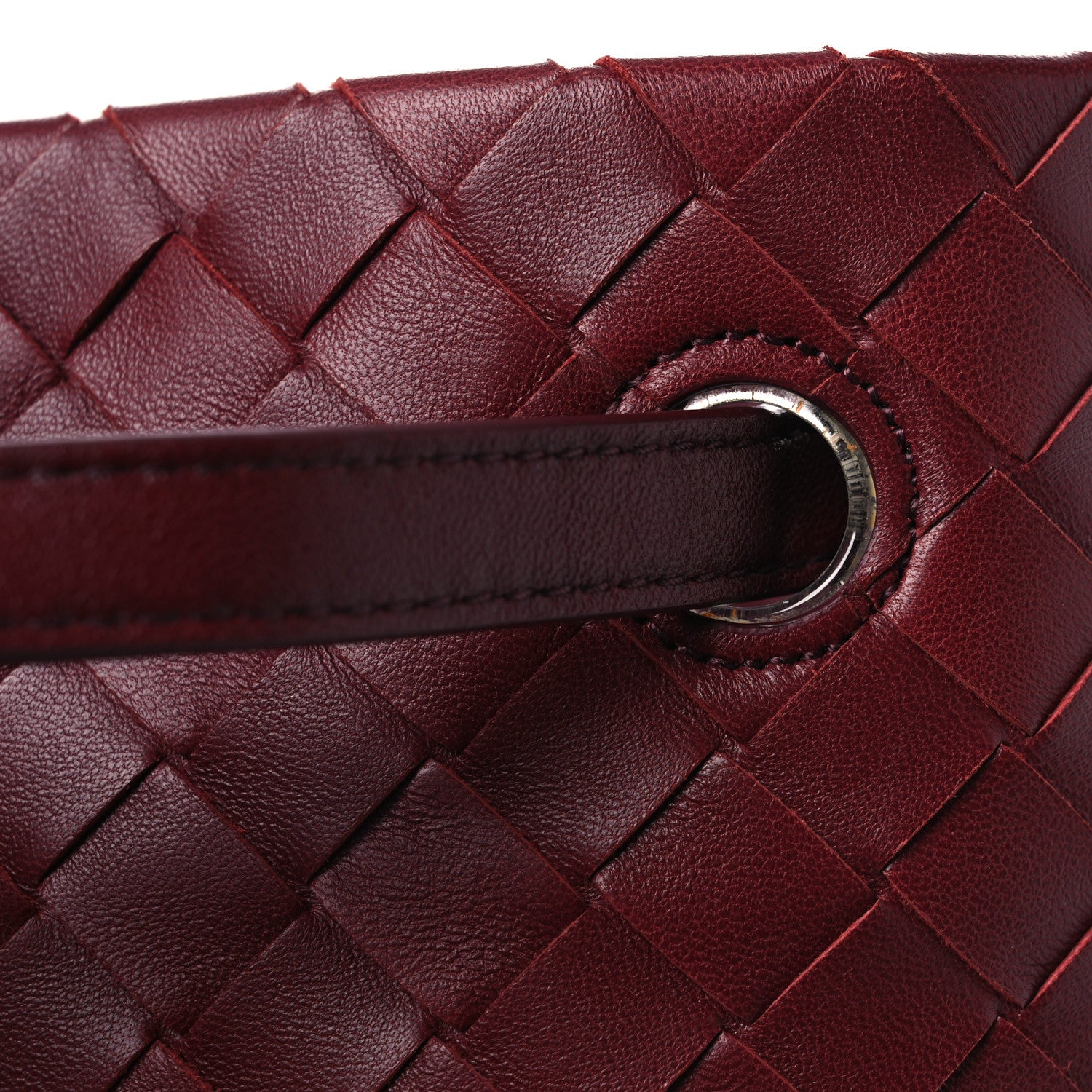 Bottega Veneta Nappa Intrecciato Medium Garda Bag Dark Red 12 of 13