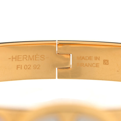 Hermes Enamel Mini Clic Chaine d'Ancre Bracelet PM Rose Candeur 5 of 5
