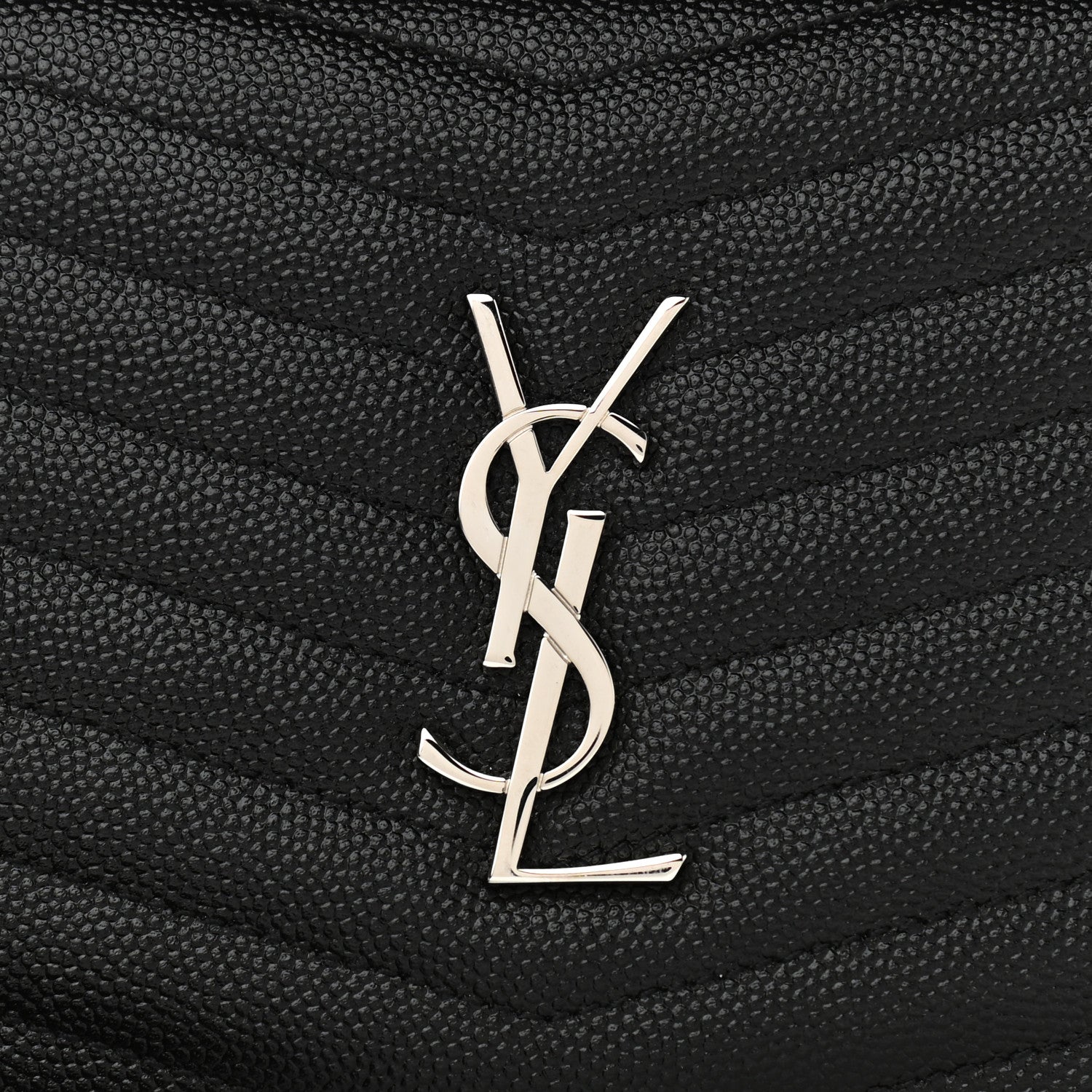 Saint Laurent Grain De Poudre Matelasse Monogram Mini Lou Camera Bag Black 10 of 10