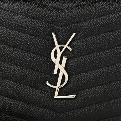 Saint Laurent Grain De Poudre Matelasse Monogram Mini Lou Camera Bag Black 10 of 10