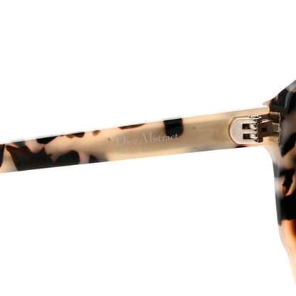 Christian Dior Abstract Square Mirrored Sunglasses Spotted Havana Blue 5 of 8