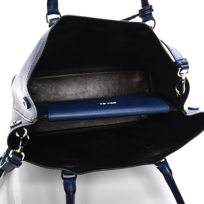 Prada Saffiano Cuir Medium Double Handle Tote Inchiostro 6 of 12