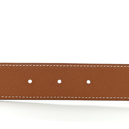 Hermes Swift Epsom 32mm H Belt 95 Black Gold 3 of 7