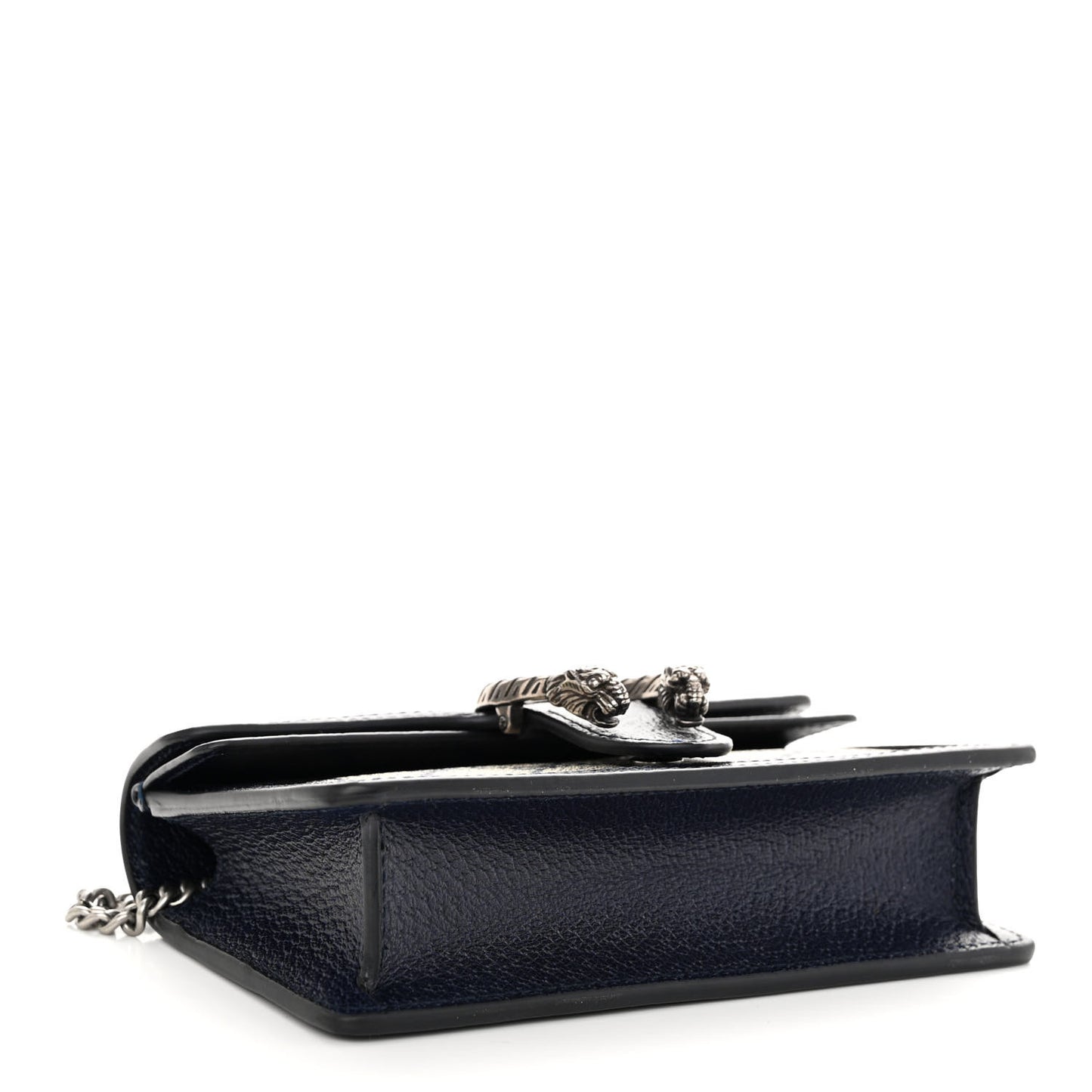 GG Supreme Monogram Textured Dollar Calfskin Super Mini Dionysus Shoulder Bag Beige Blue