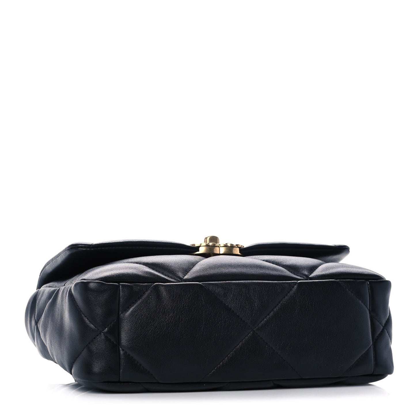 Lambskin Quilted Medium Chanel 19 Flap Black