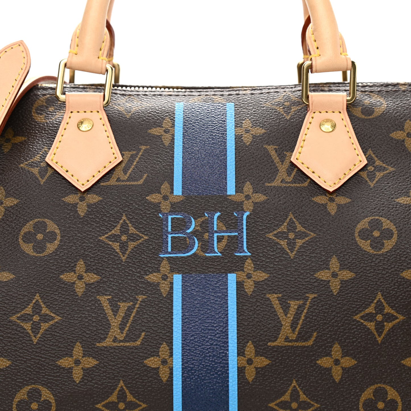 Monogram My LV Heritage Speedy Bandouliere 30 Marine Blue Clair