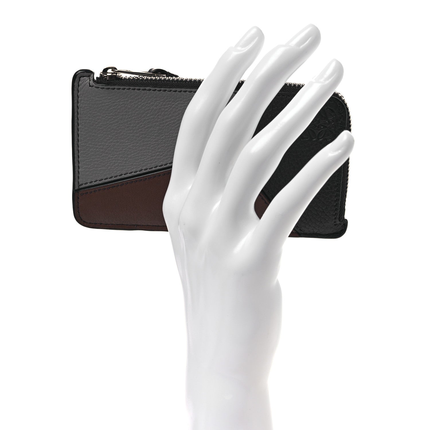 Loewe Calfskin Puzzle Colorblock Coin Card Holder Midnight 2 of 7