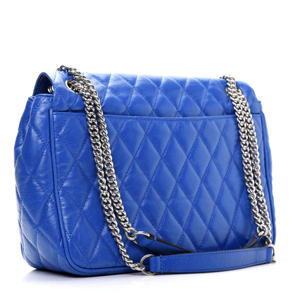 Mulberry Shiny Buffalo Quilted Darley Shoulder Bag Porcelain Blue 3 of 13