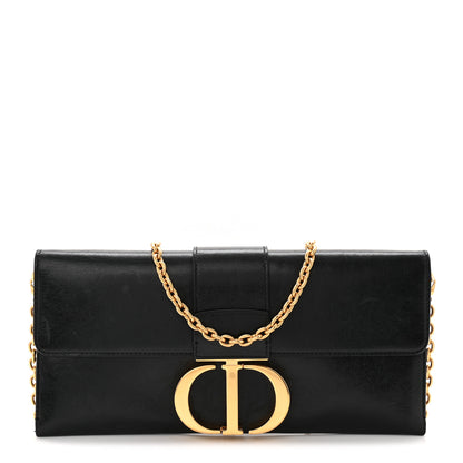 Christian Dior Calfskin 30 Montaigne Chain Pouch Black 1 of 10