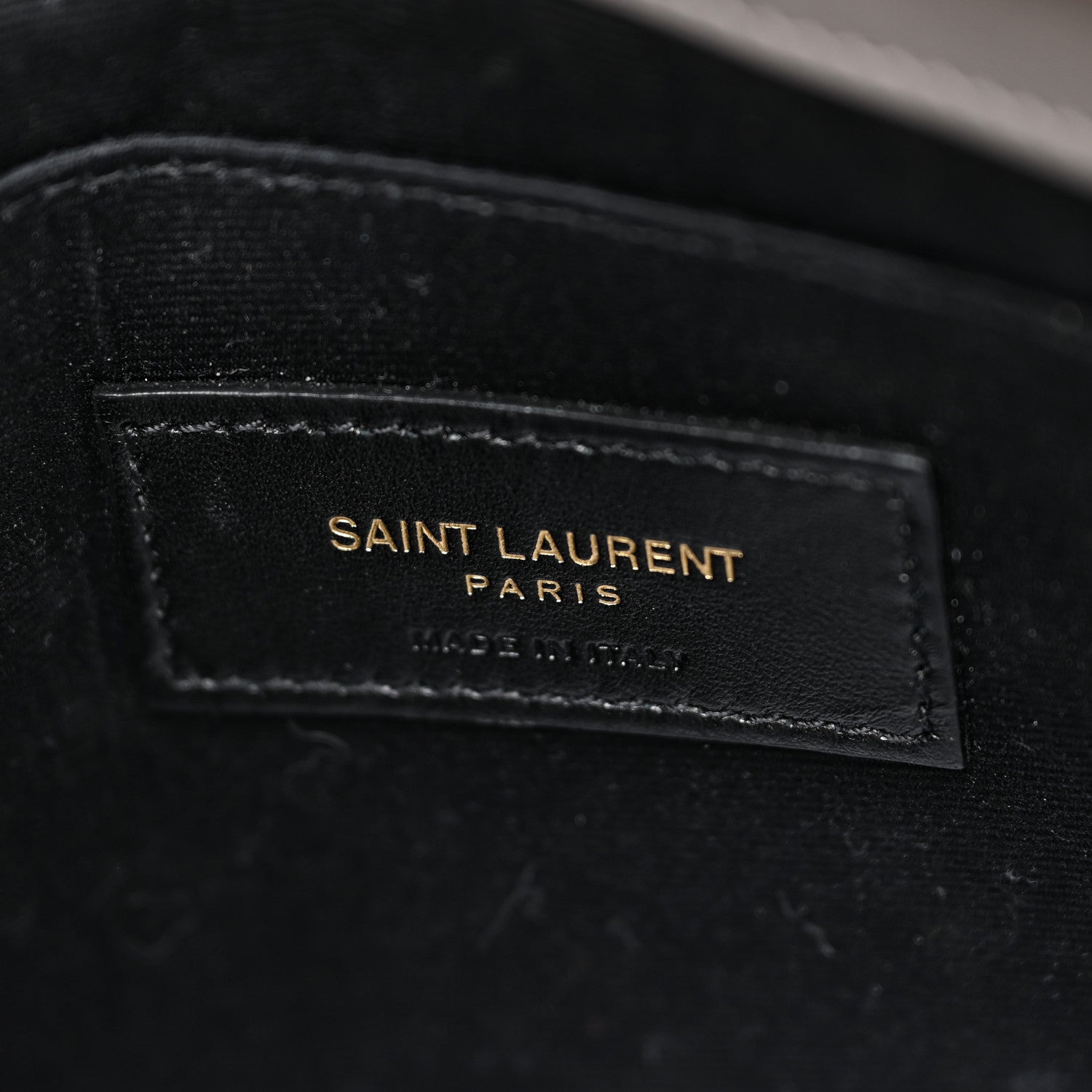 Saint Laurent Calfskin Matelasse Chevron Monogram A5 Wristlet Earth 8 of 11