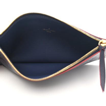 Louis Vuitton Empreinte Felicie Chain Wallet Zippered Insert Marine Rouge 5 of 6