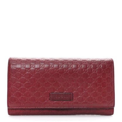Gucci Soft Microguccissima Continental Wallet Red 1 of 7