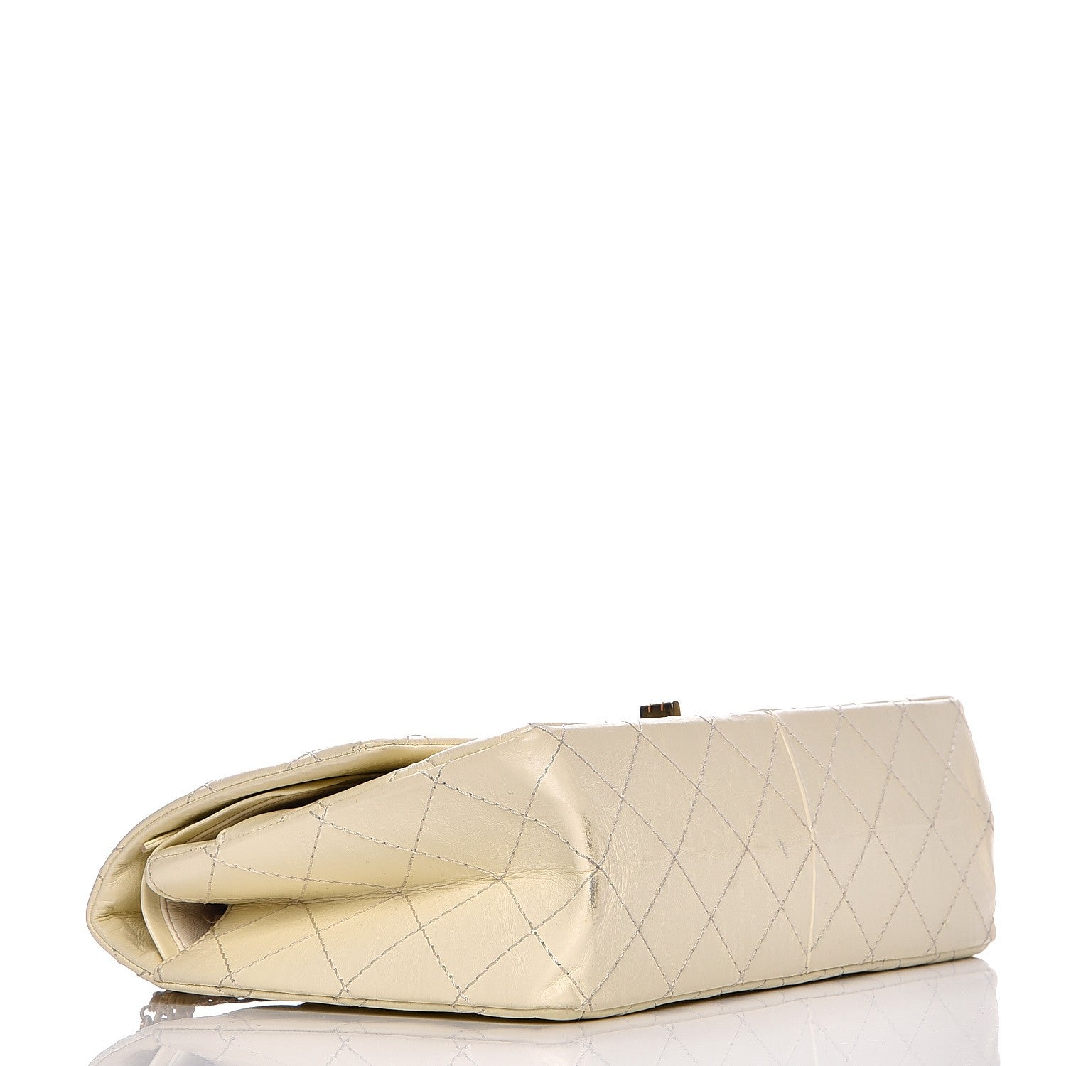 Chanel Aged Calfskin Quilted 2.55 Reissue 226 Flap Ivory 4 of 11