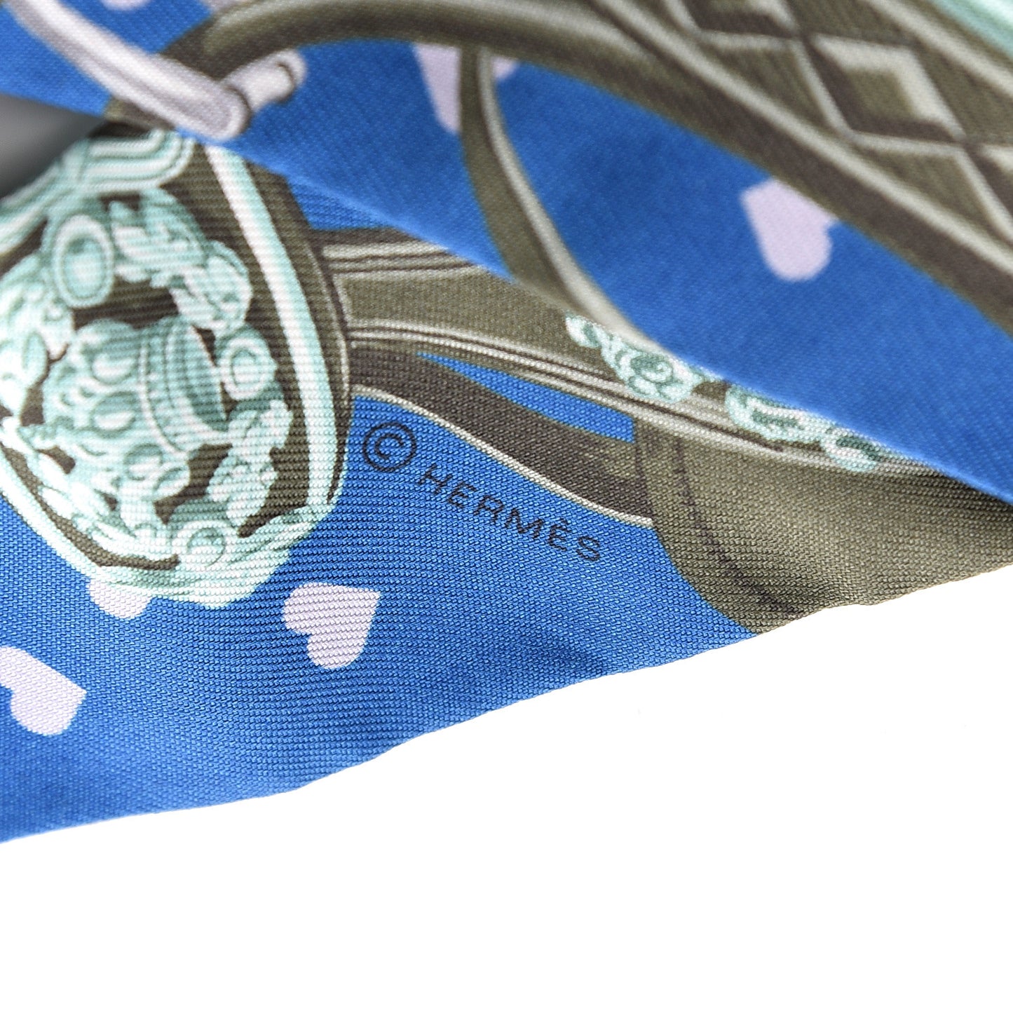 Silk Brides De Gala Love Twilly Cobalt Kaki Turquoise