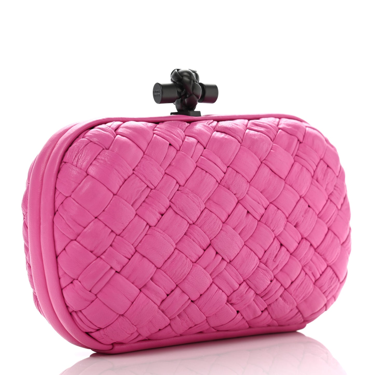 Calfskin Knot Clutch Pink
