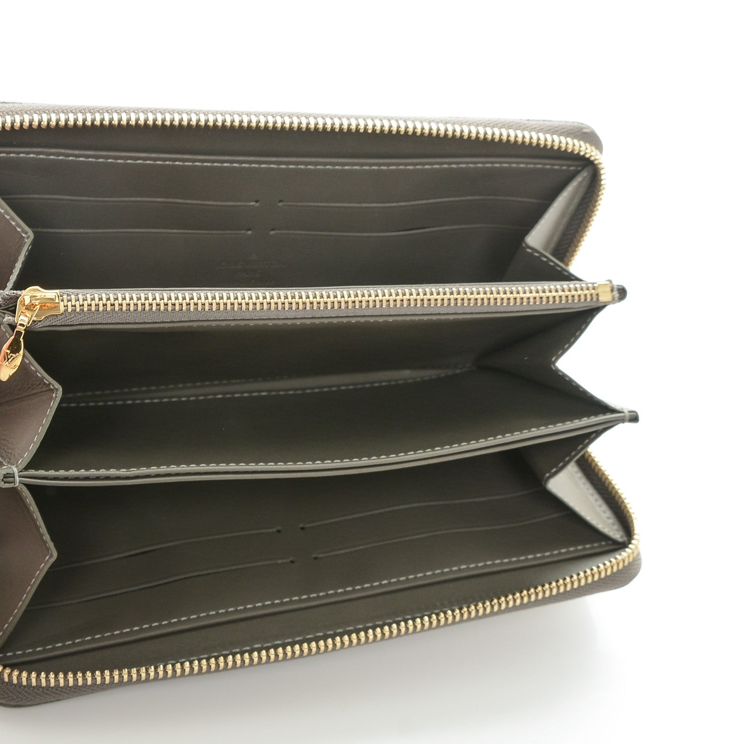Louis Vuitton Vernis Zippy Wallet Gris Art Deco 5 of 6