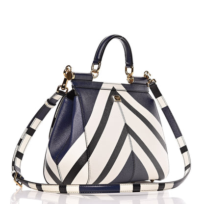Dolce & Gabbana Dauphine Striped Medium Miss Sicily Satchel Multicolor 3 of 10